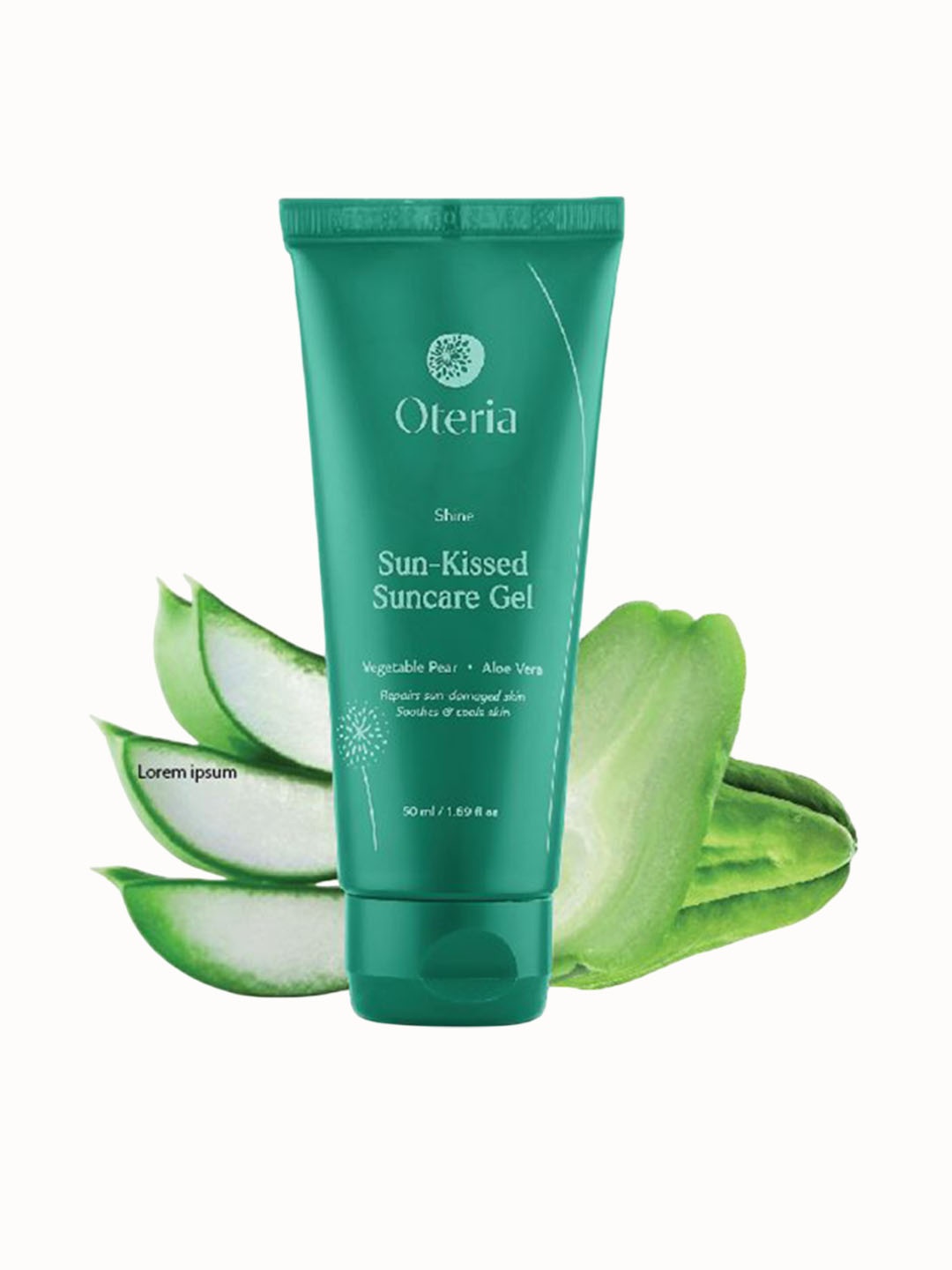 

Oteria Shine Sun-Kissed Suncare Gel With Aloevera For Sun Protection- 50 ml, Green