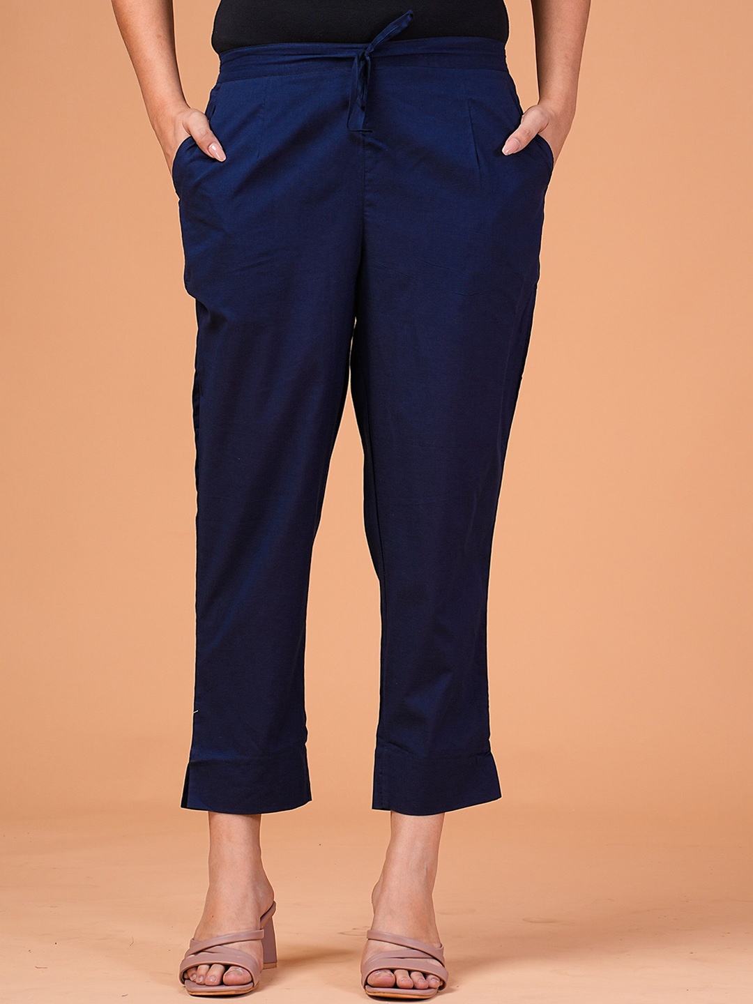 

GATIM Mid-Rise Regular Trousers, Blue