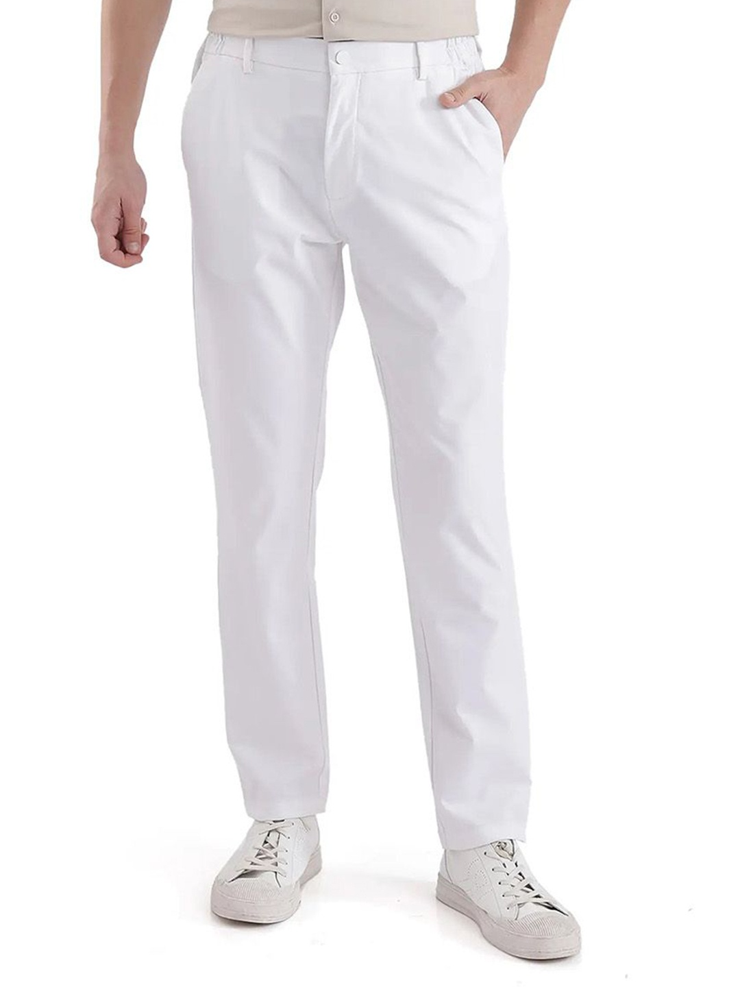 

RARE RABBIT Men Tailored Trousers, White