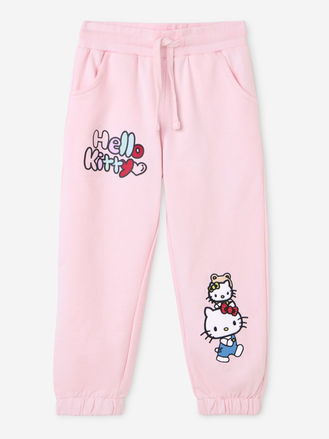 

The Souled Store Girls Hello Kitty Printed Joggers, Pink