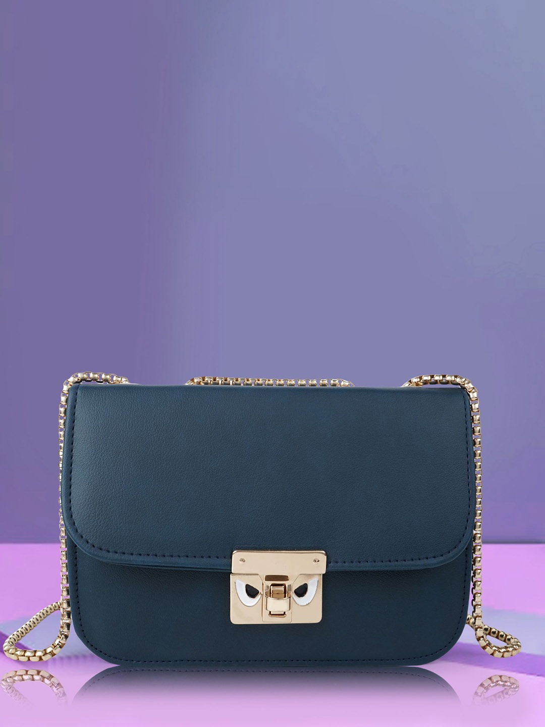 

FOMMIL Structured Sling Bag, Blue