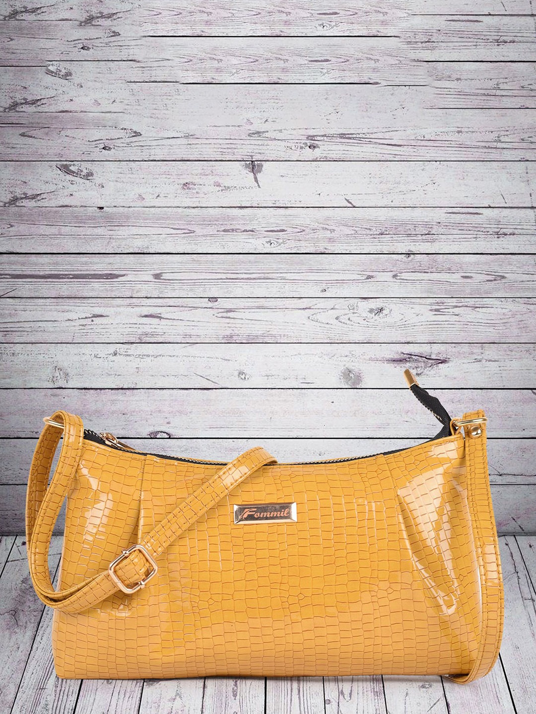 

FOMMIL Oversized Shopper Sling Bag with Quilted, Yellow