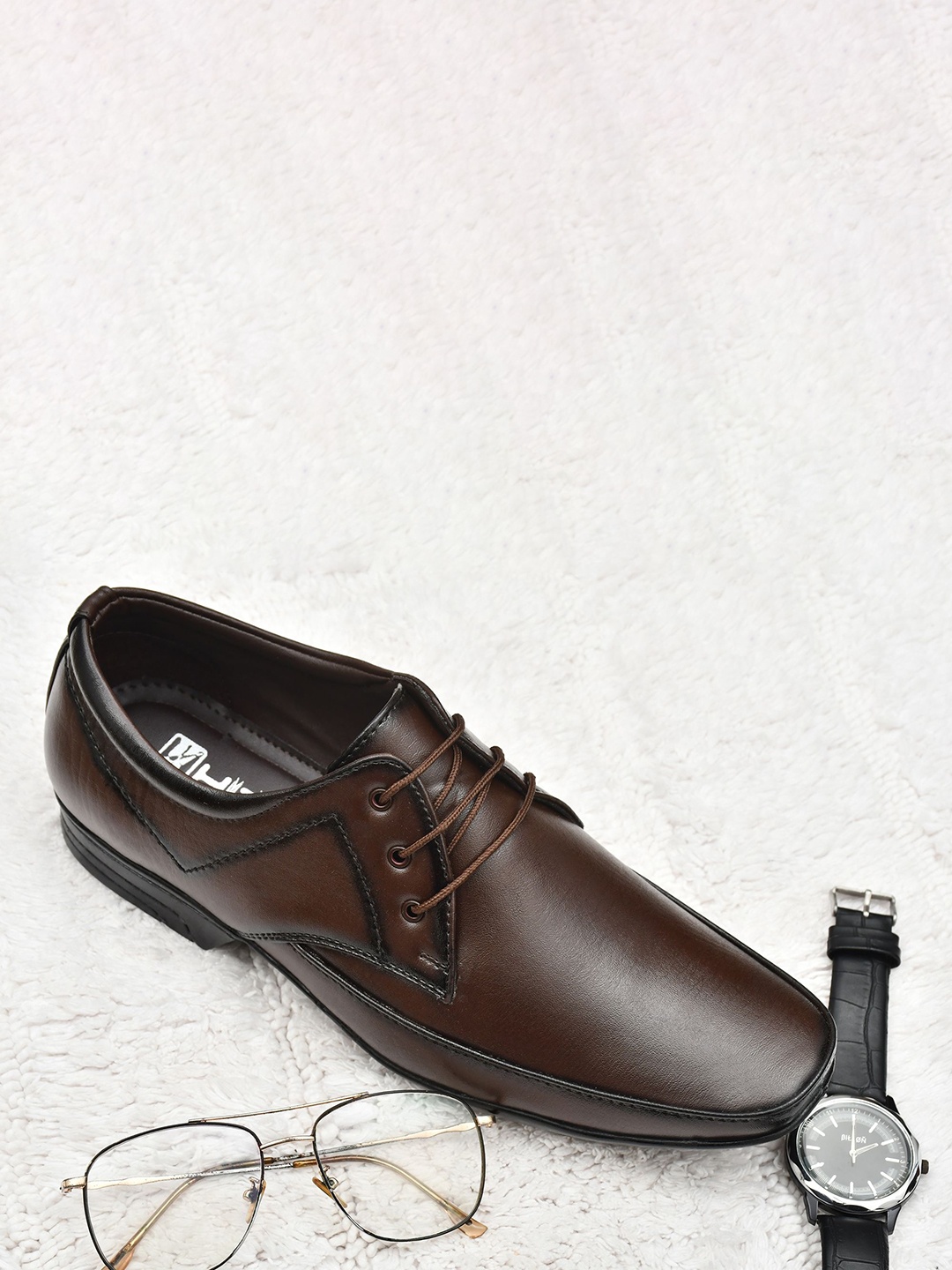 

HIDA Men Formal Derbys, Brown