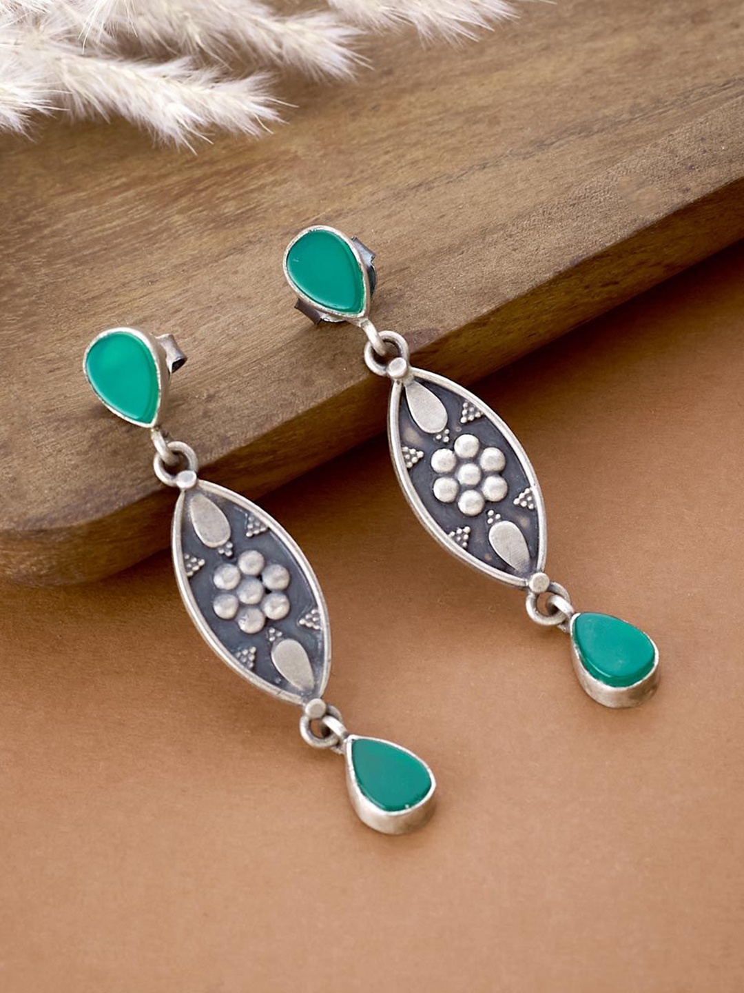 

Fabindia Drop Earrings, Silver