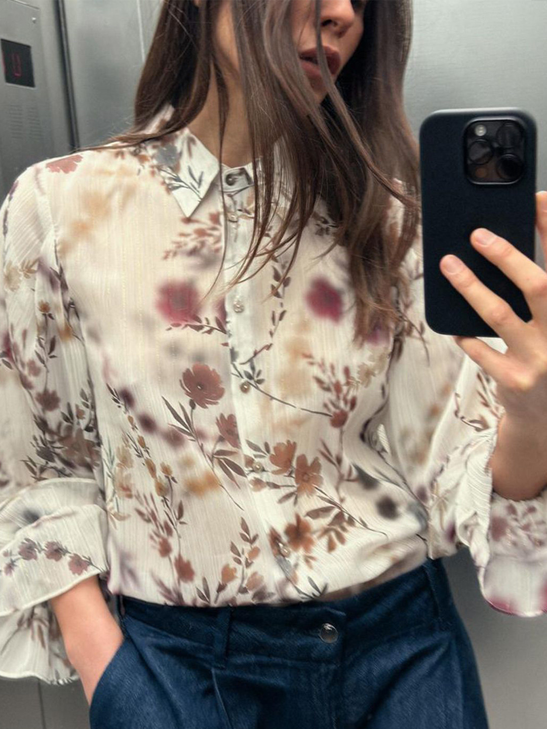 

LULU & SKY Women Opaque Printed Casual Shirt, Multi