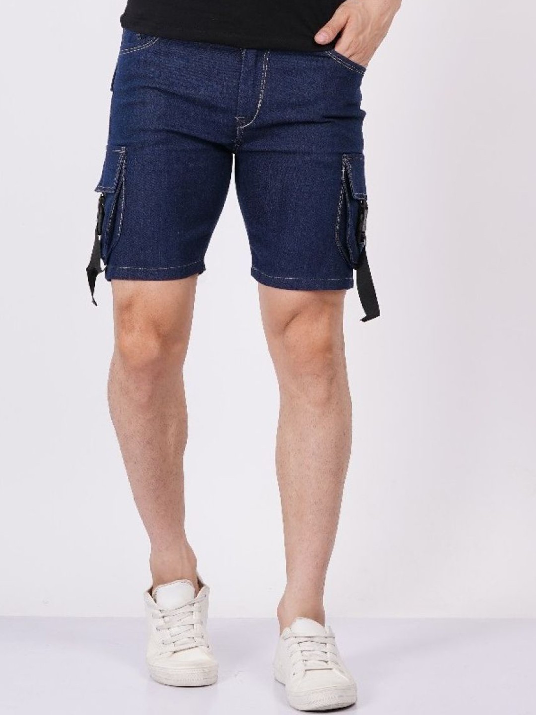

COMFITS Men Washed Denim Denim Shorts, Blue