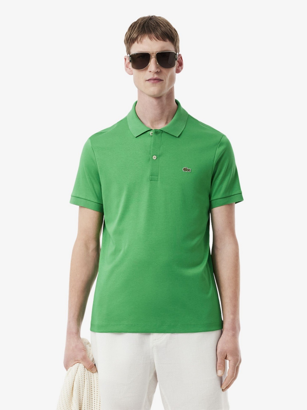 

Lacoste Men Polo Collar Pockets T-shirt, Green