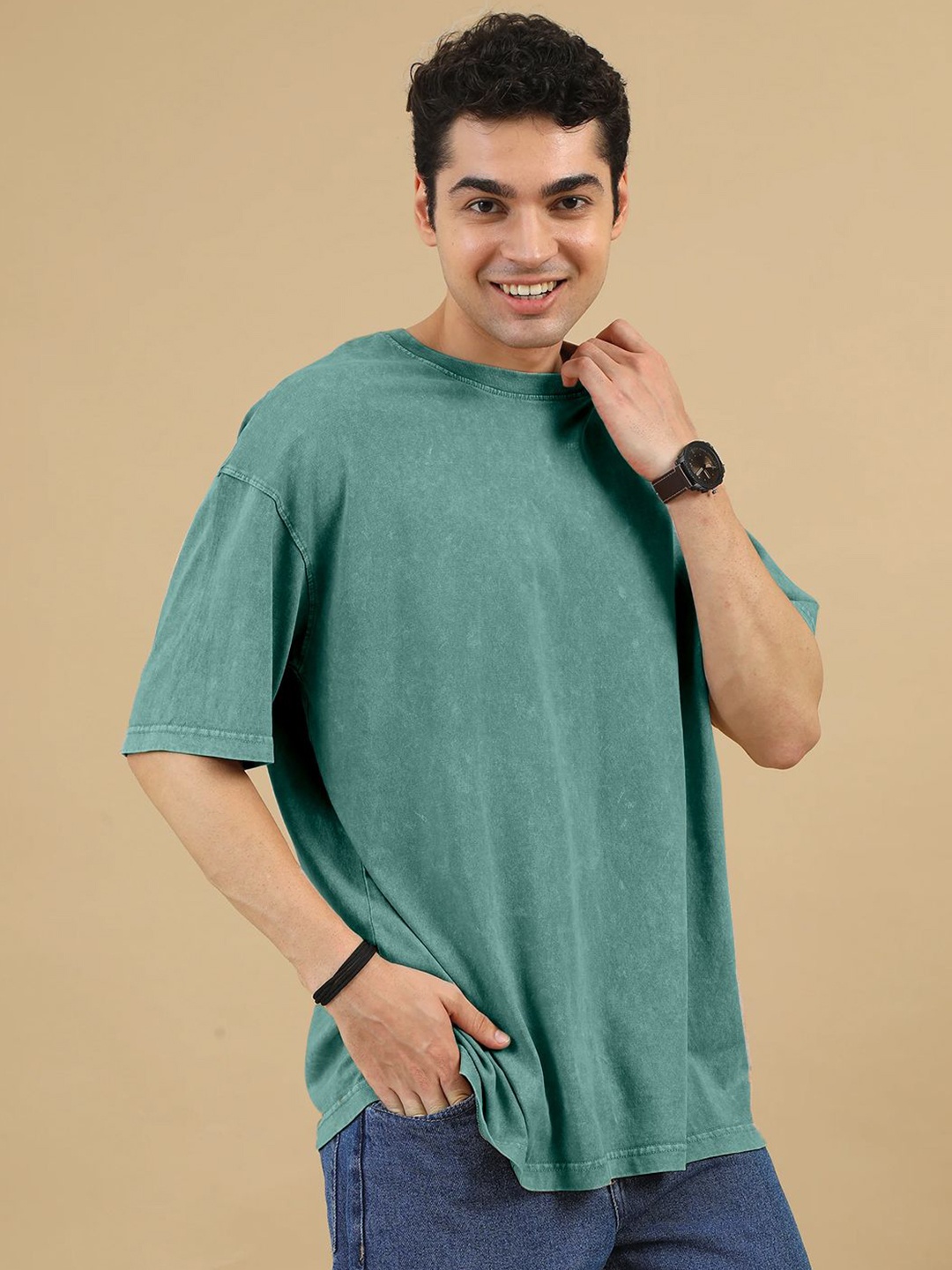 

Crazymonk Men Pockets T-shirt, Green