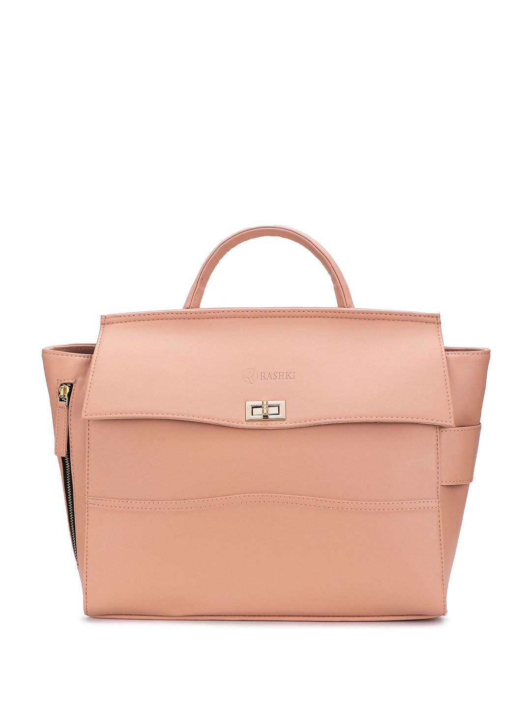 

RASHKI Women PU Laptop Bag, Peach