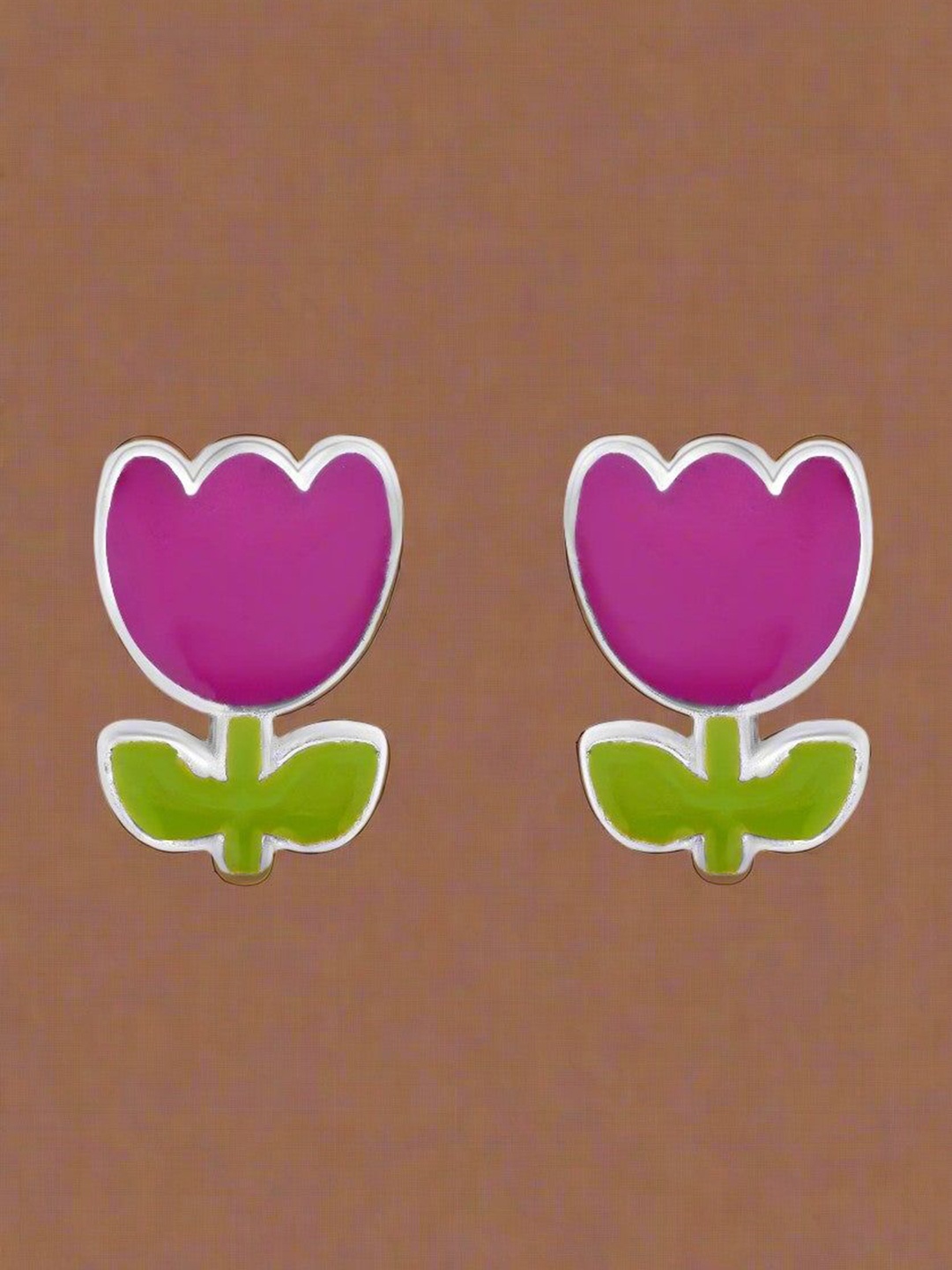 

Nipura Floral Studs Earrings, Pink