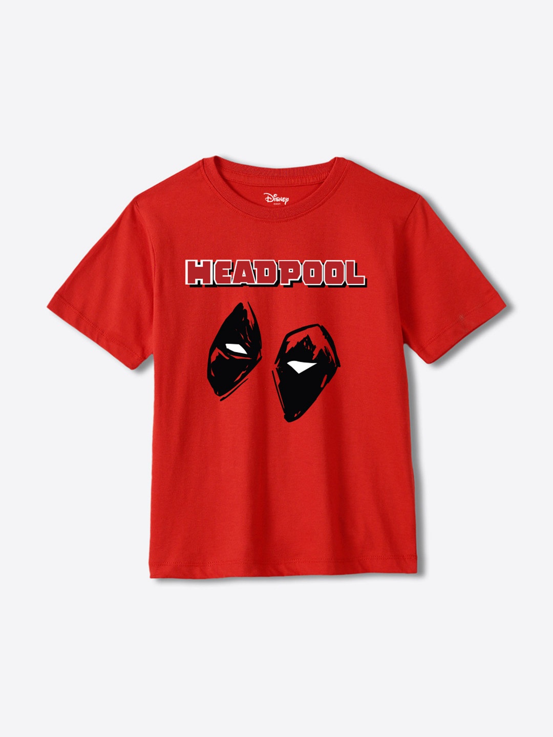 

Wear Your Mind Boys Avengers Printed Pure Cotton Applique T-shirt, Red