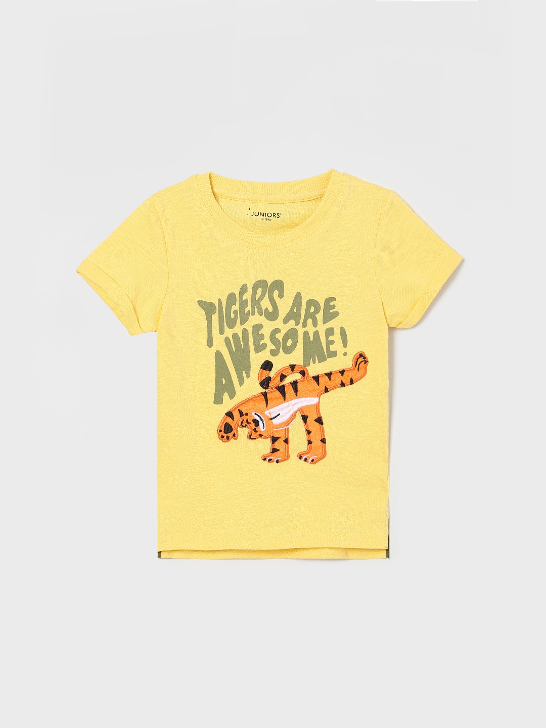 

Juniors by Lifestyle Boys Graphic Printed Round Neck Cotton T-shirt, Yellow