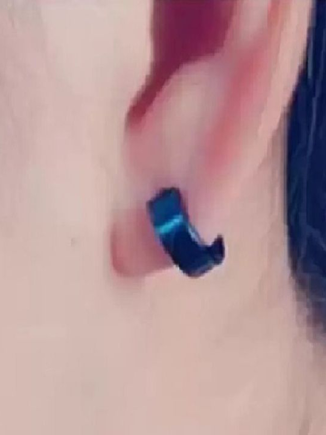 

The Roadster Lifestyle Co. Men Circular Shaped Hoop Earrings, Blue