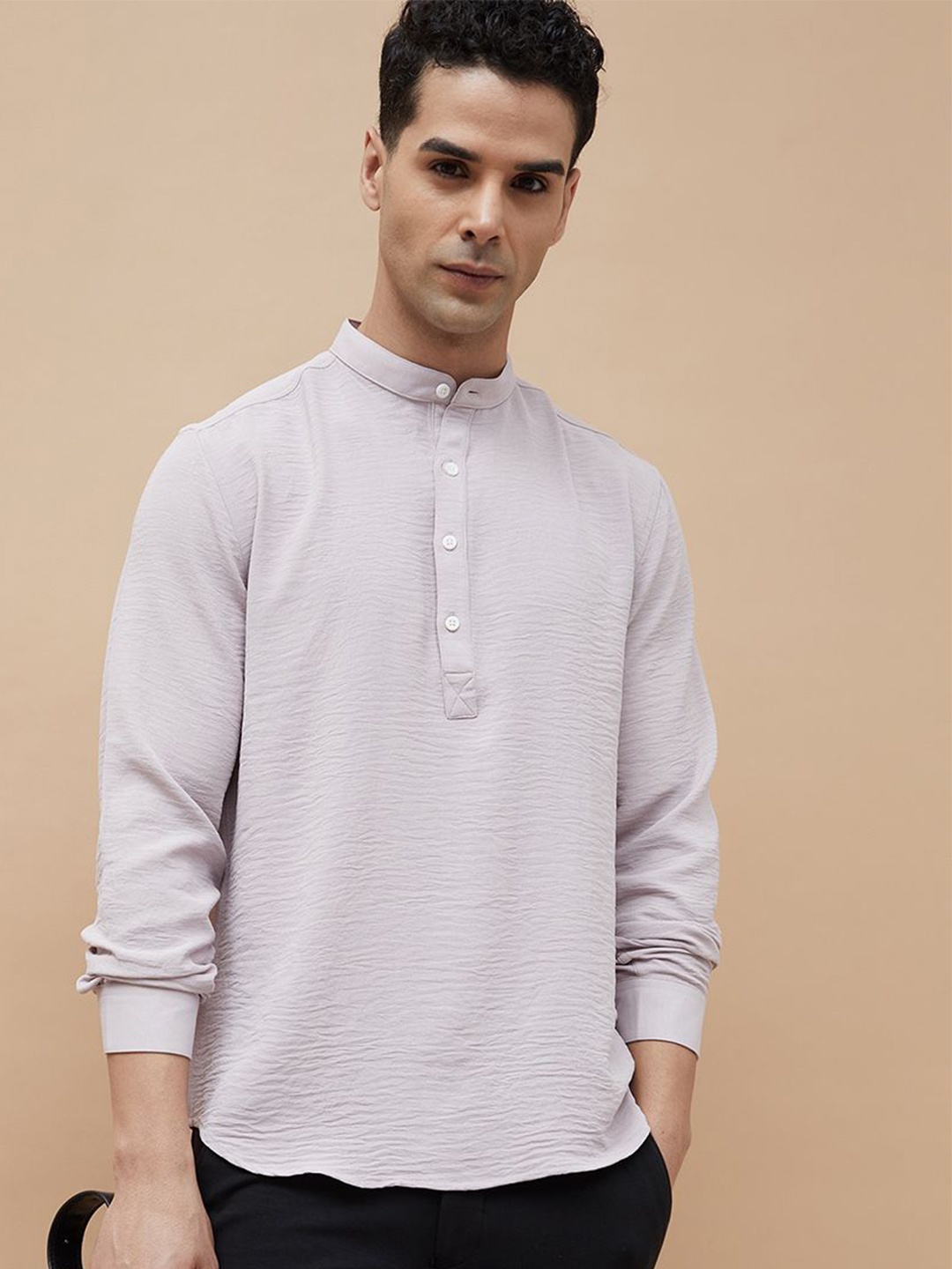 

CODE by Lifestyle Men Opaque Casual Shirt, Pink