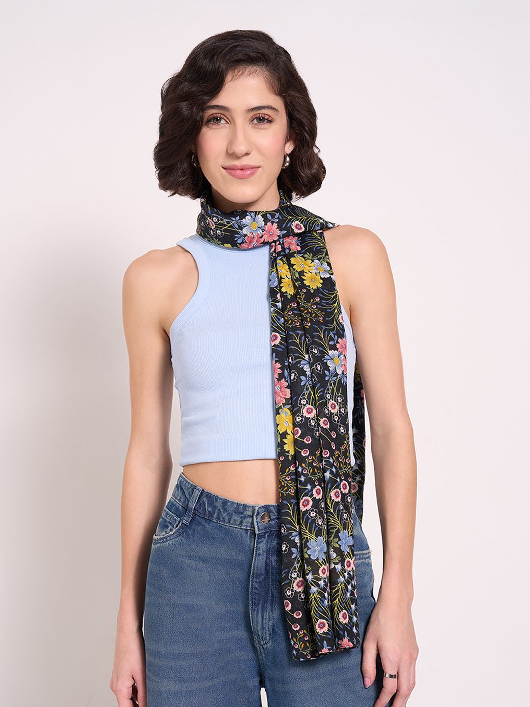 

Honey by Pantaloons Women Printed Scarf, Black