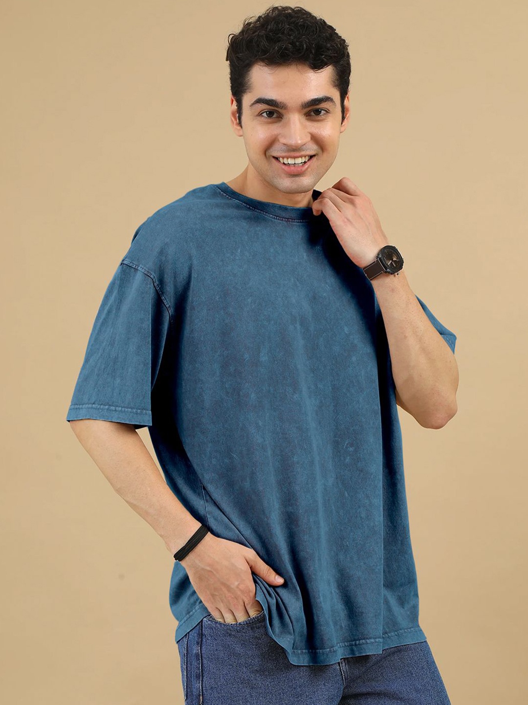 

Crazymonk Men Pockets T-shirt, Blue