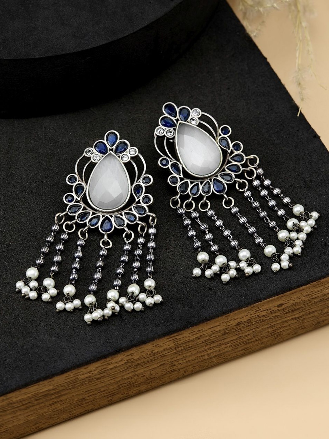 

Fabindia Contemporary Drop Earrings, Silver