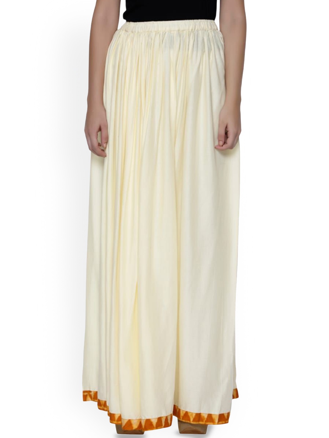 

shiloh Flared Maxi Skirt, Beige