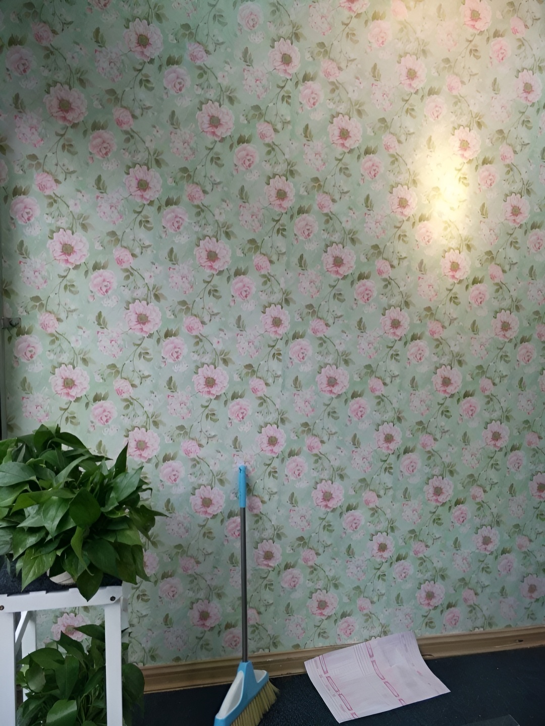 

HOMEMATES Blue & Pink Printed Waterproof Wall Sticker