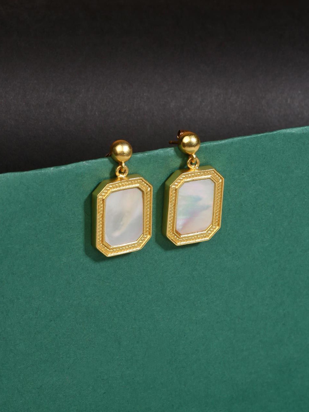 

Fabindia Contemporary Drop Earrings, Gold