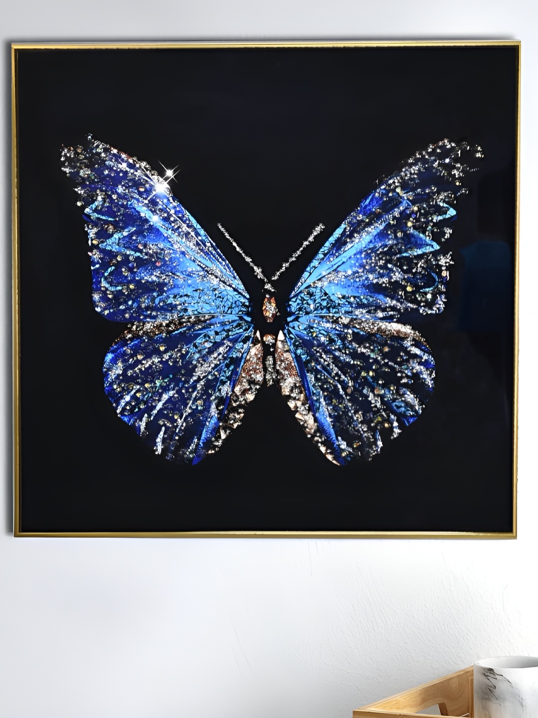 

Royaloak Blue & Black 1 Piece Wood Abstract Wall Paintings
