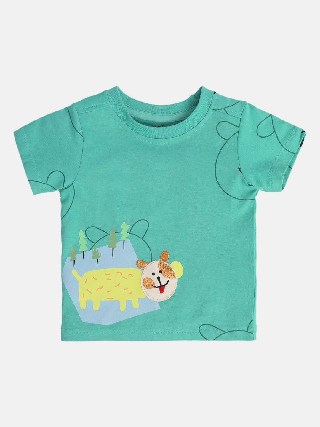 

MINI KLUB Boys Printed Pockets T-shirt, Green