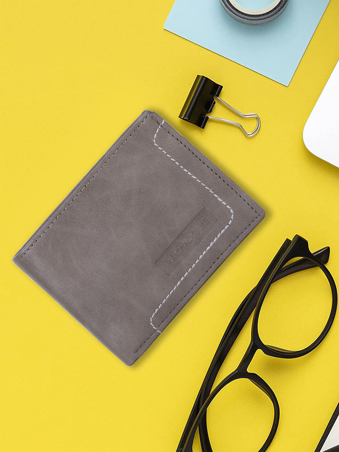

Provogue Men Two Fold Wallet, Grey