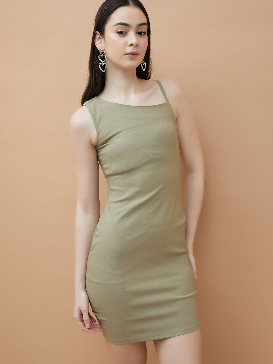 

Ginger by Lifestyle One Shoulder Sheath Mini Dress, Green