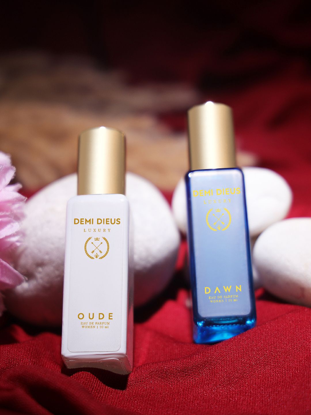 

DEMI DIEUS Luxury Set Of 2 Long Lasting Perfume Gift Set - 20 ml Each, White