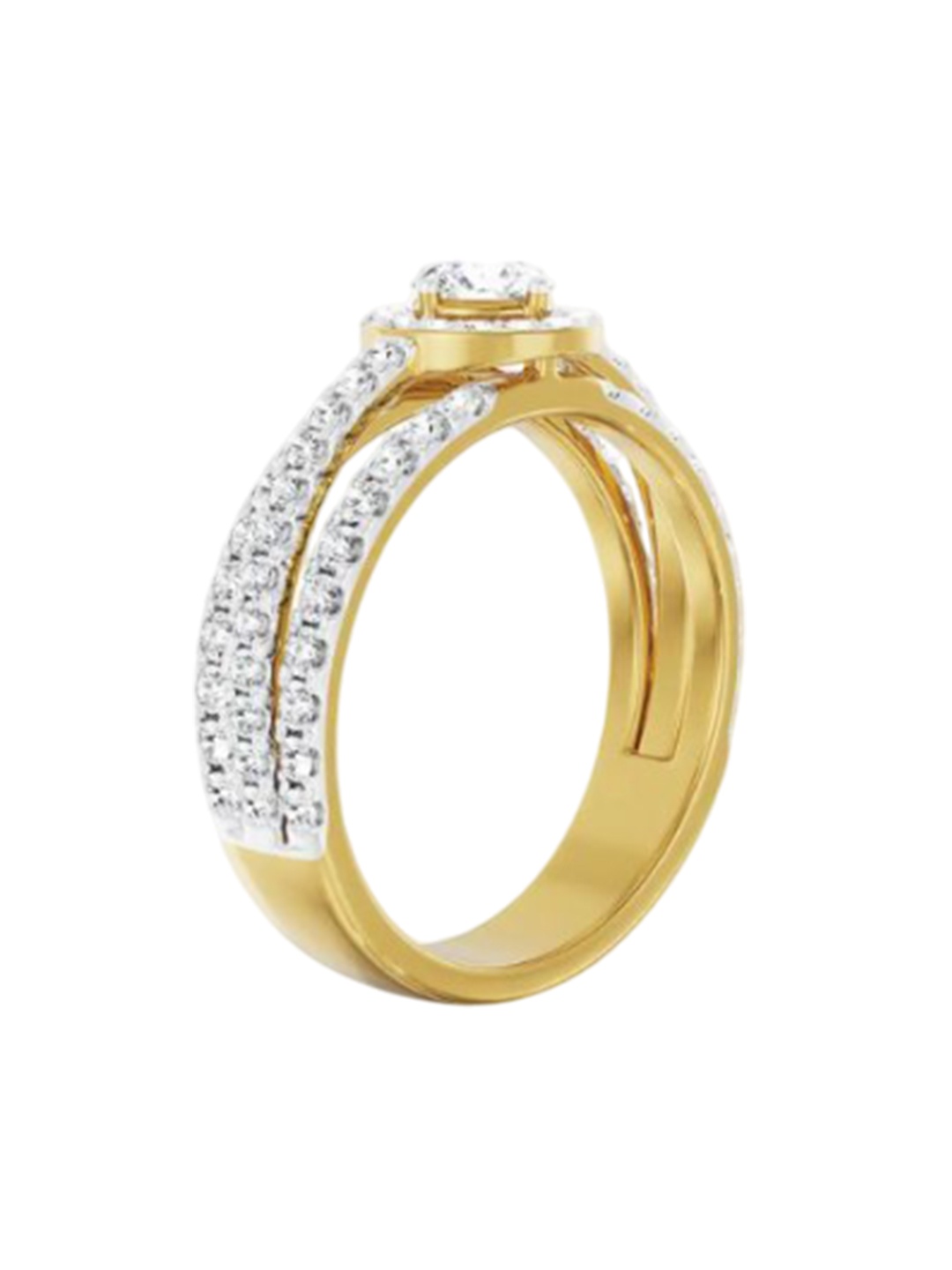 

Emori Halo Multi Band Diamond Ring, Gold