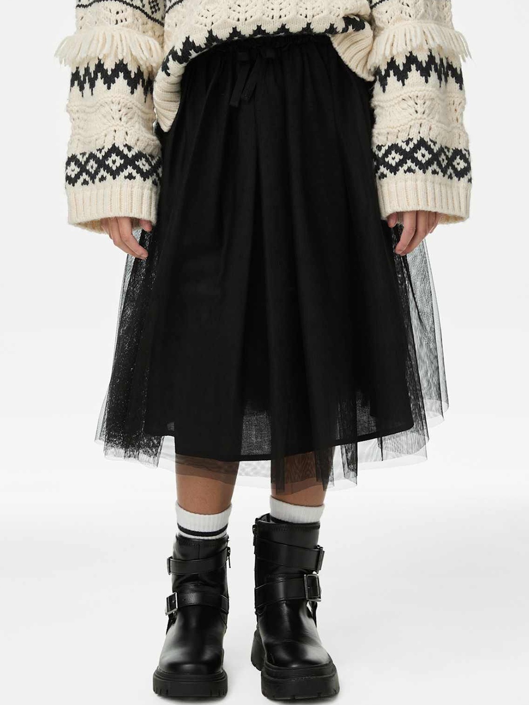 

Marks & Spencer Girls Mesh Tutu Midi Skirt, Black