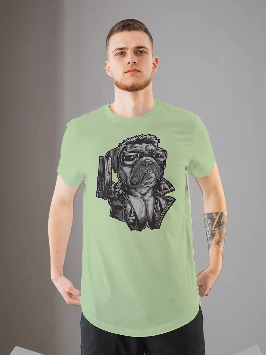 

Moda Rapido Men Printed T-shirt, Sea green