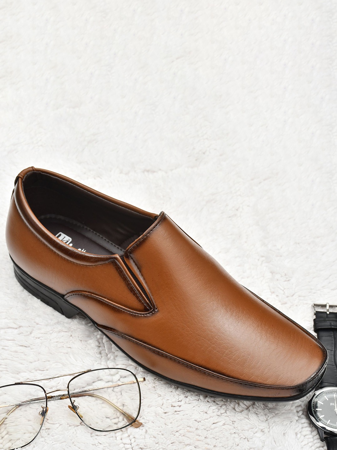 

HIDA Men Formal Slip-On, Tan