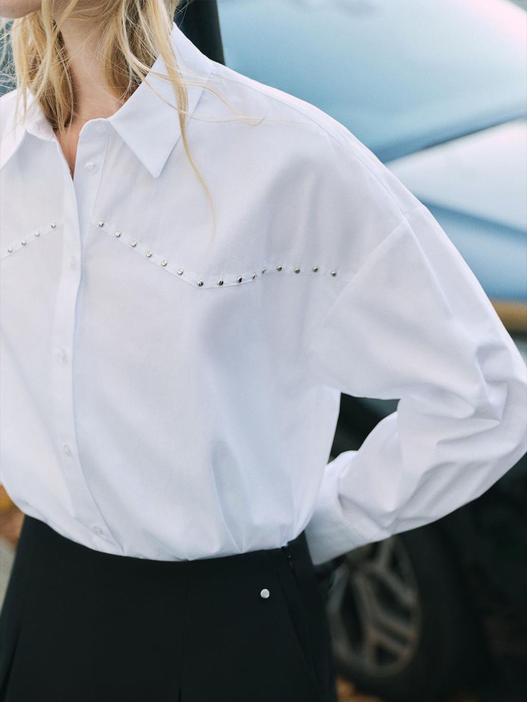 

LULU & SKY Women Opaque Casual Shirt, White