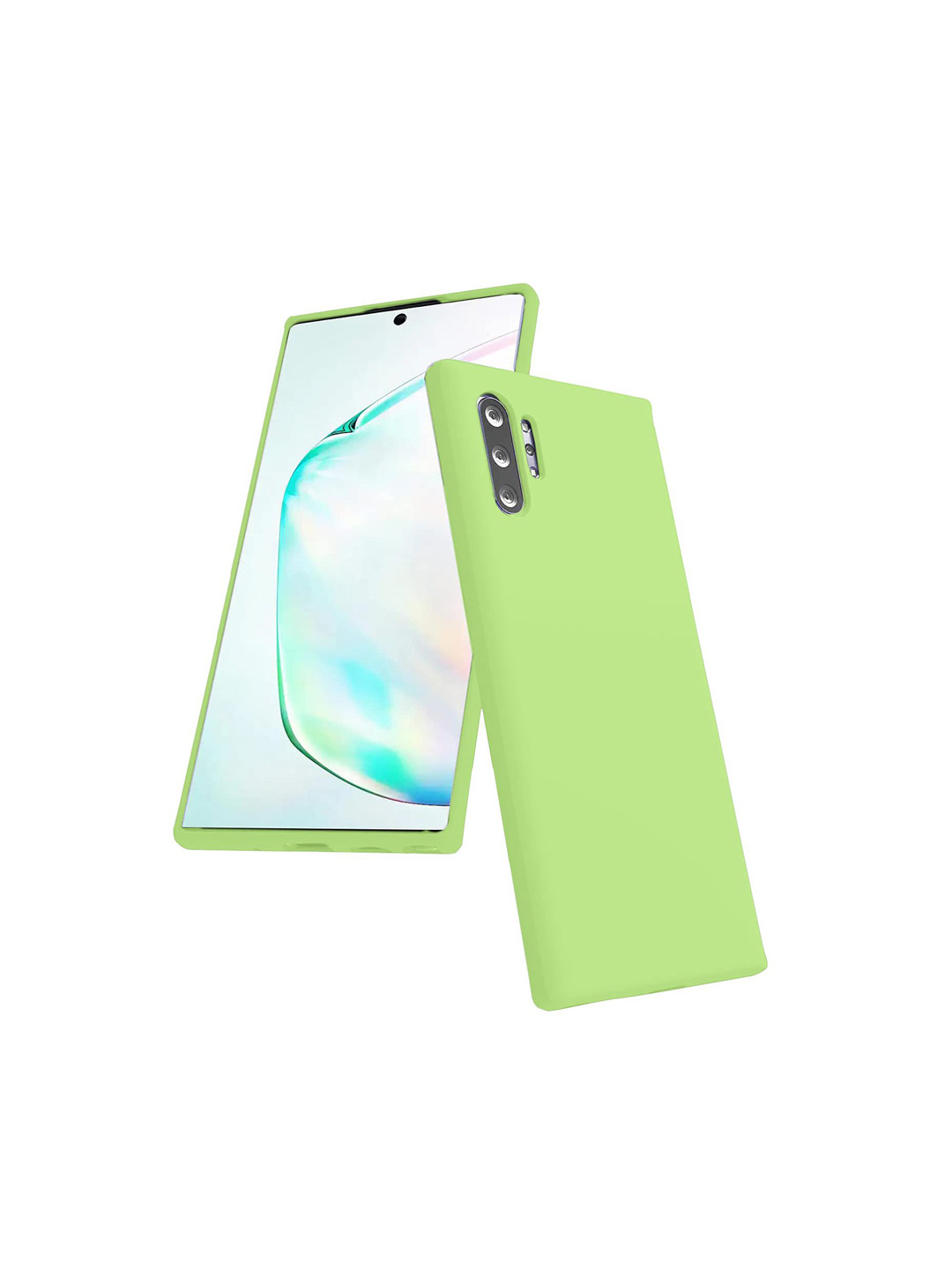 

LIRAMARK Liquid Silicone Soft Back Cover Case for Samsung Galaxy Note 10 Plus, Green