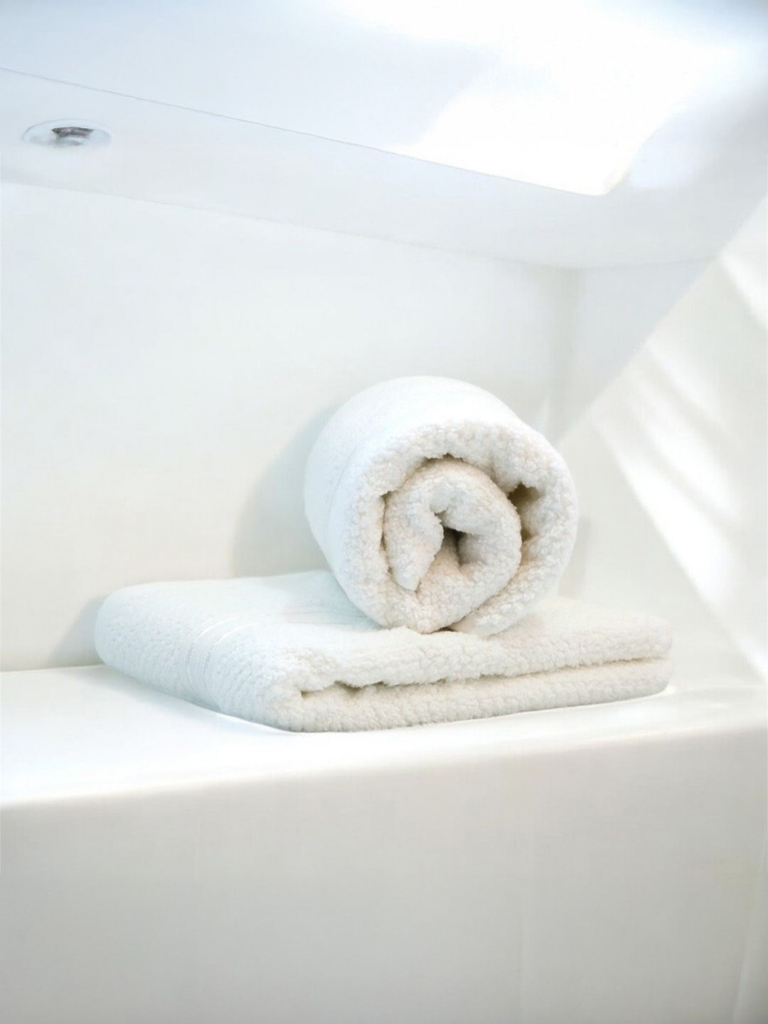 

LANE LINEN White 2 Pieces Pure Cotton 575 GSM Hand Towels