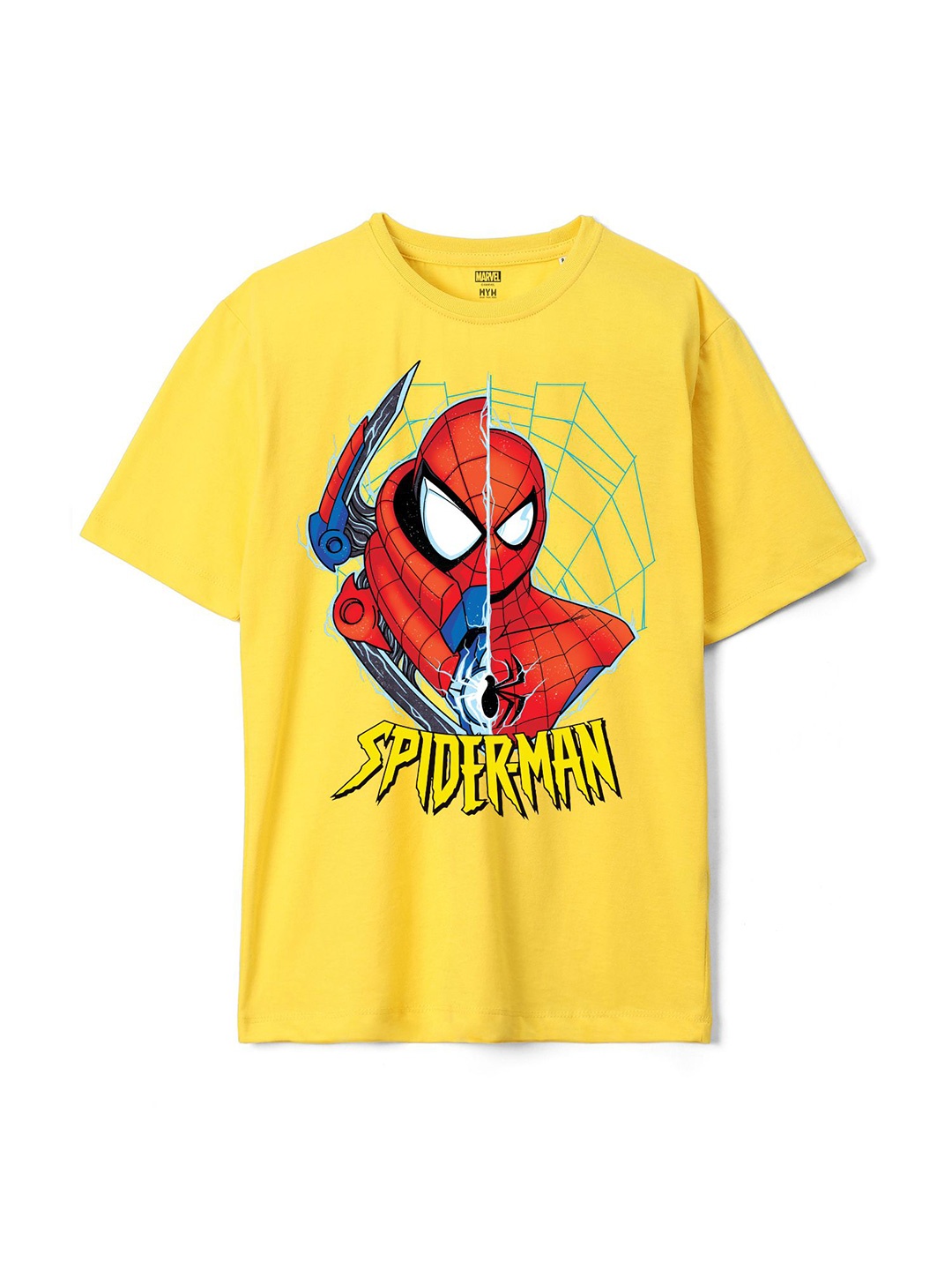 

Wear Your Mind Boys Printed Pure Cotton T-shirt, Yellow