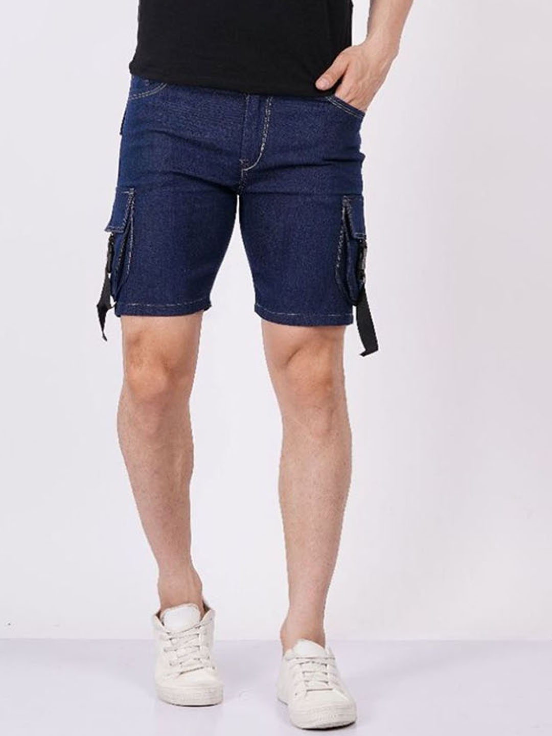 

COMFITS Men Washed Denim Denim Shorts Technology, Blue