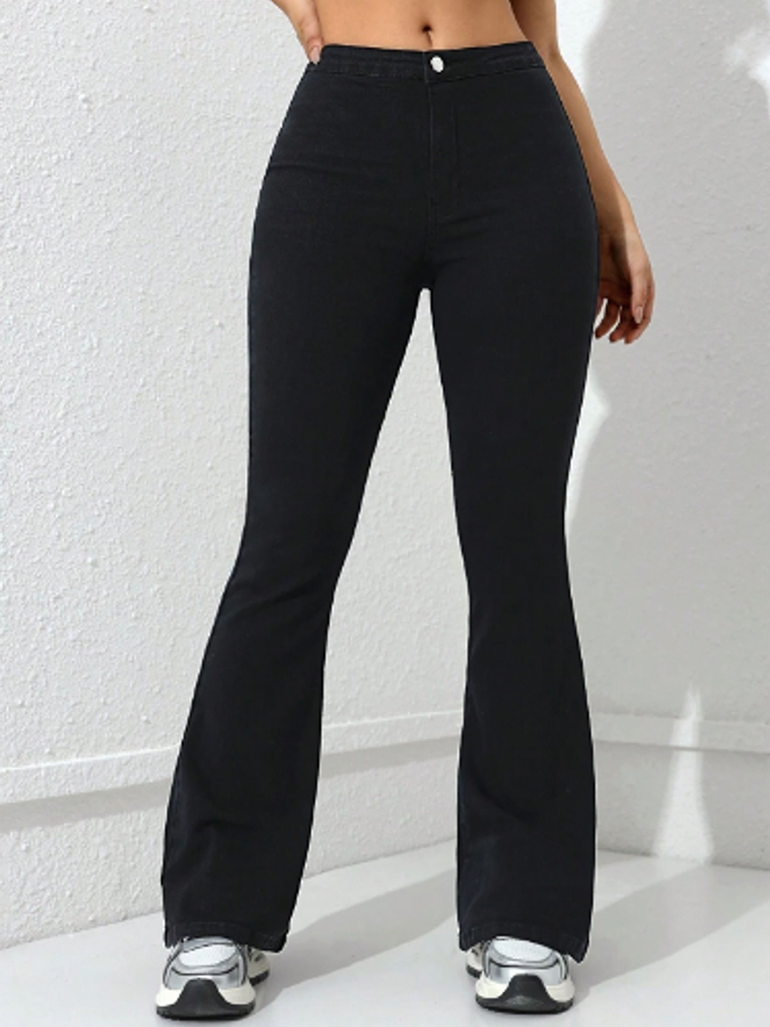 

BAESD Women Comfort Bootcut Stretchable Jeans, Black