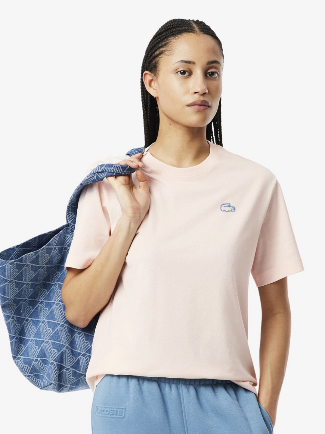 

Lacoste Women Applique T-shirt, Pink