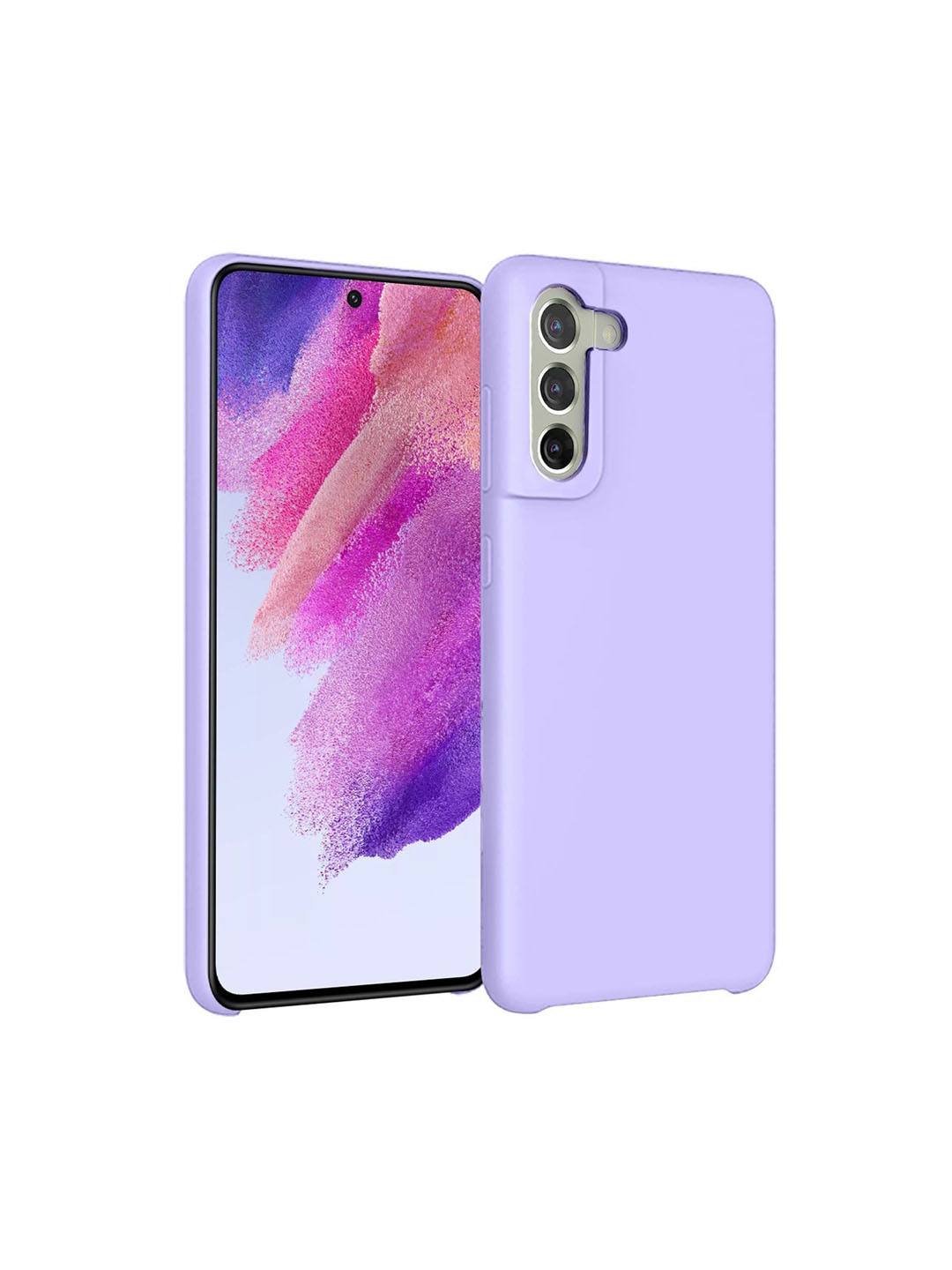 

LIRAMARK Liquid Silicone Soft Samsung Galaxy S21 FE Back Case, Lavender