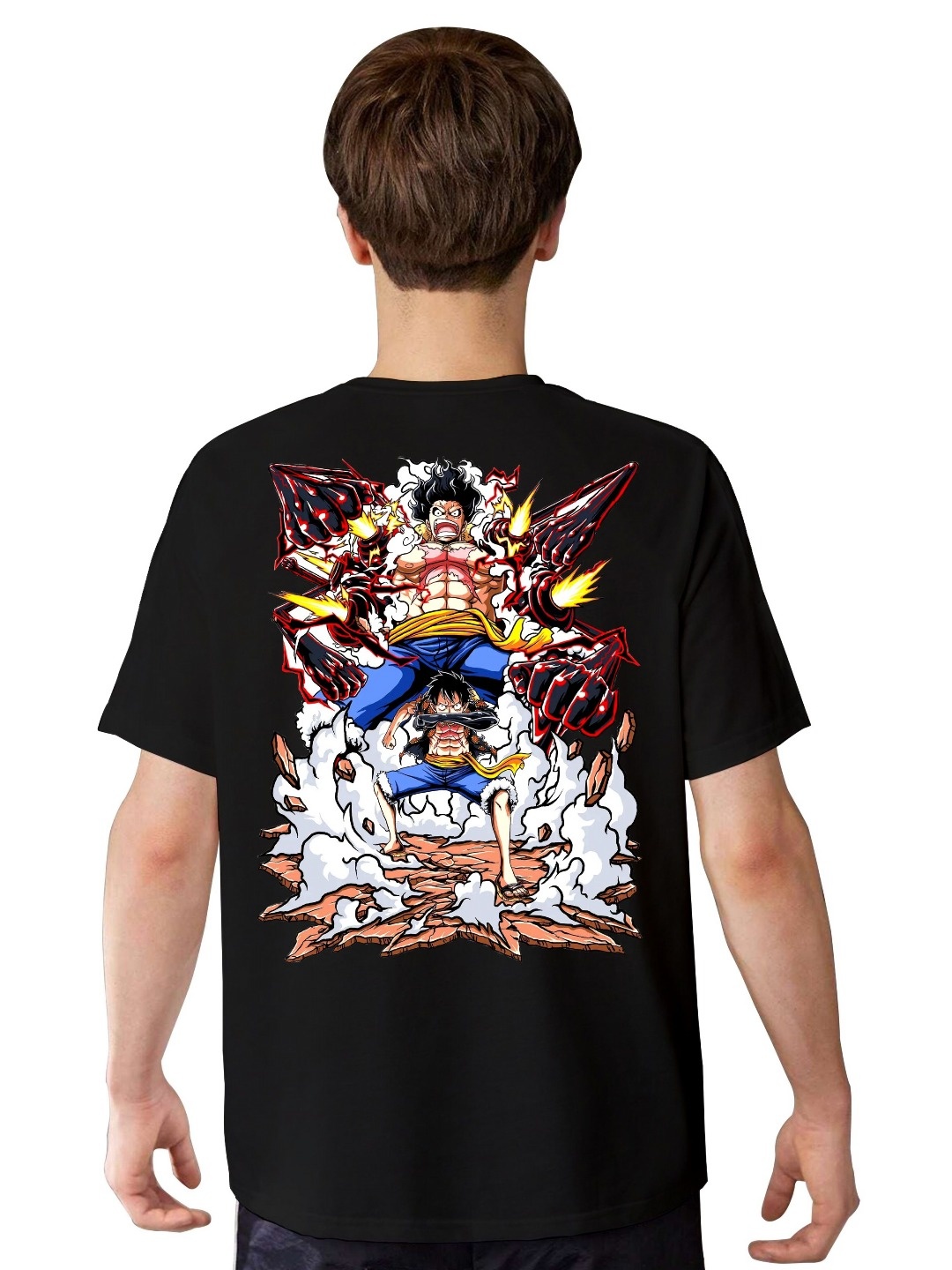 

LOCAVESTIR Boys Printed T-shirt, Black