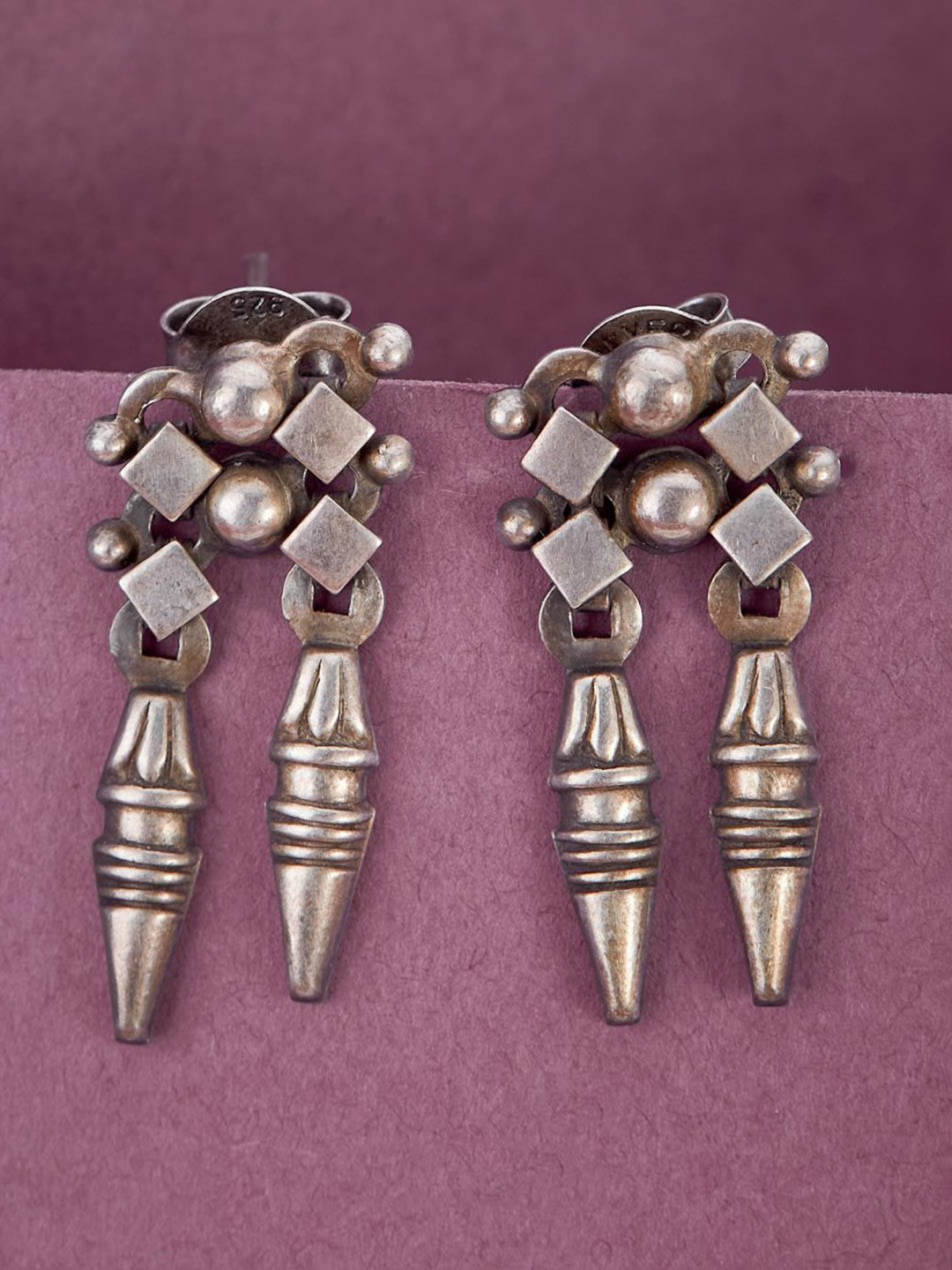 

Fabindia Drop Earrings, Silver