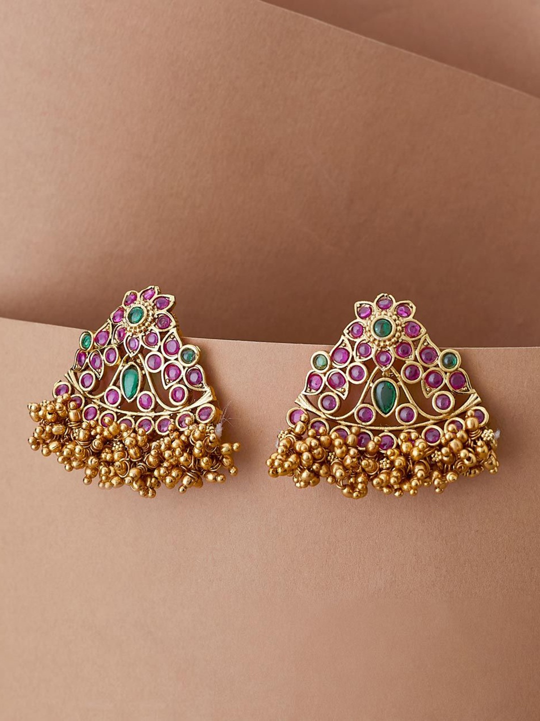 

Fabindia Contemporary Studs Earrings, Gold