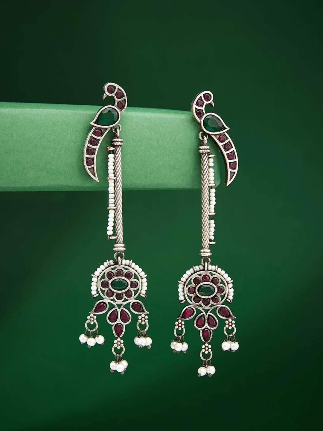 

Fabindia Drop Earrings, Silver