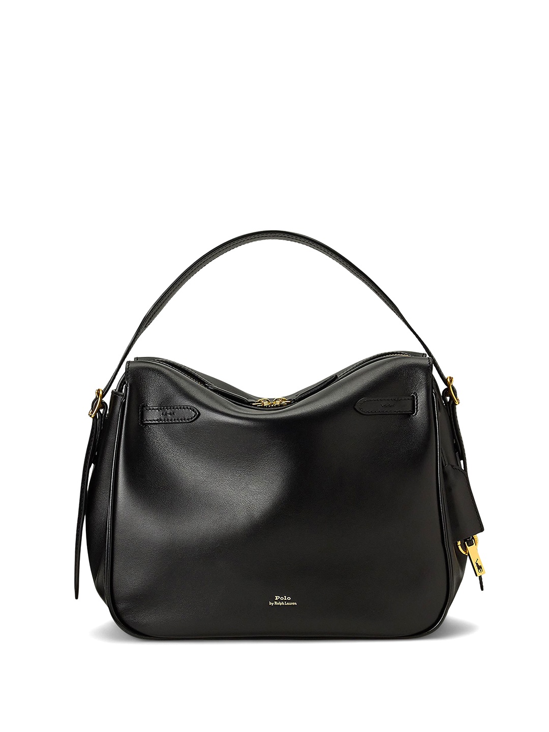 

Polo Ralph Lauren Polo ID Leather Large Satchel, Black