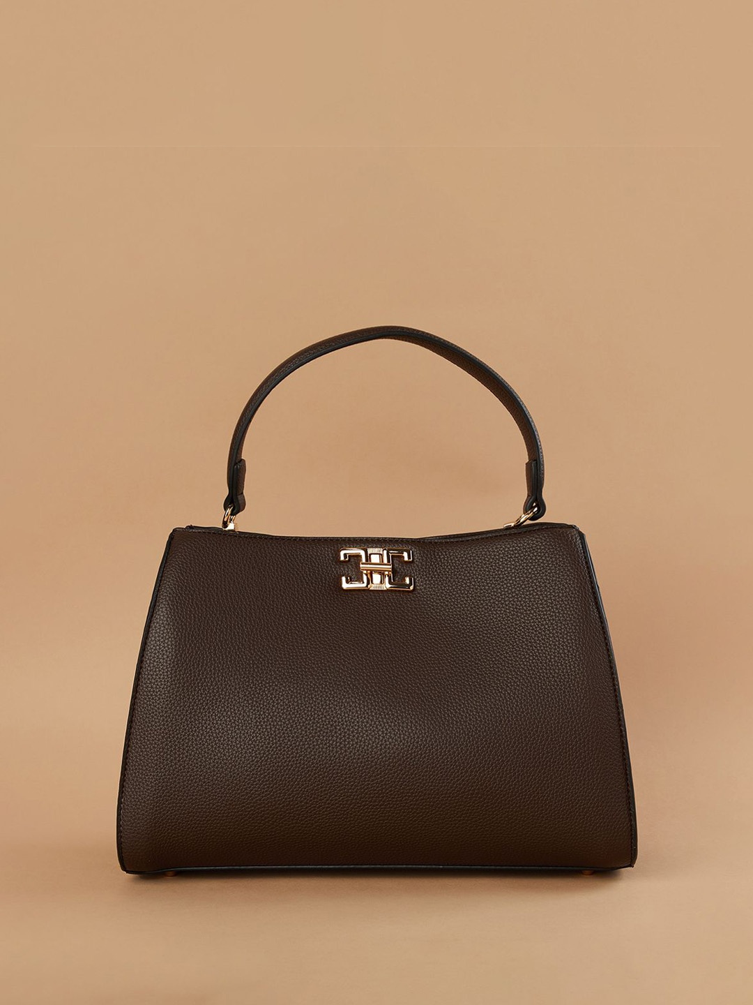 

CODE by Lifestyle PU Structured Handheld Bag with Tasselled, Brown