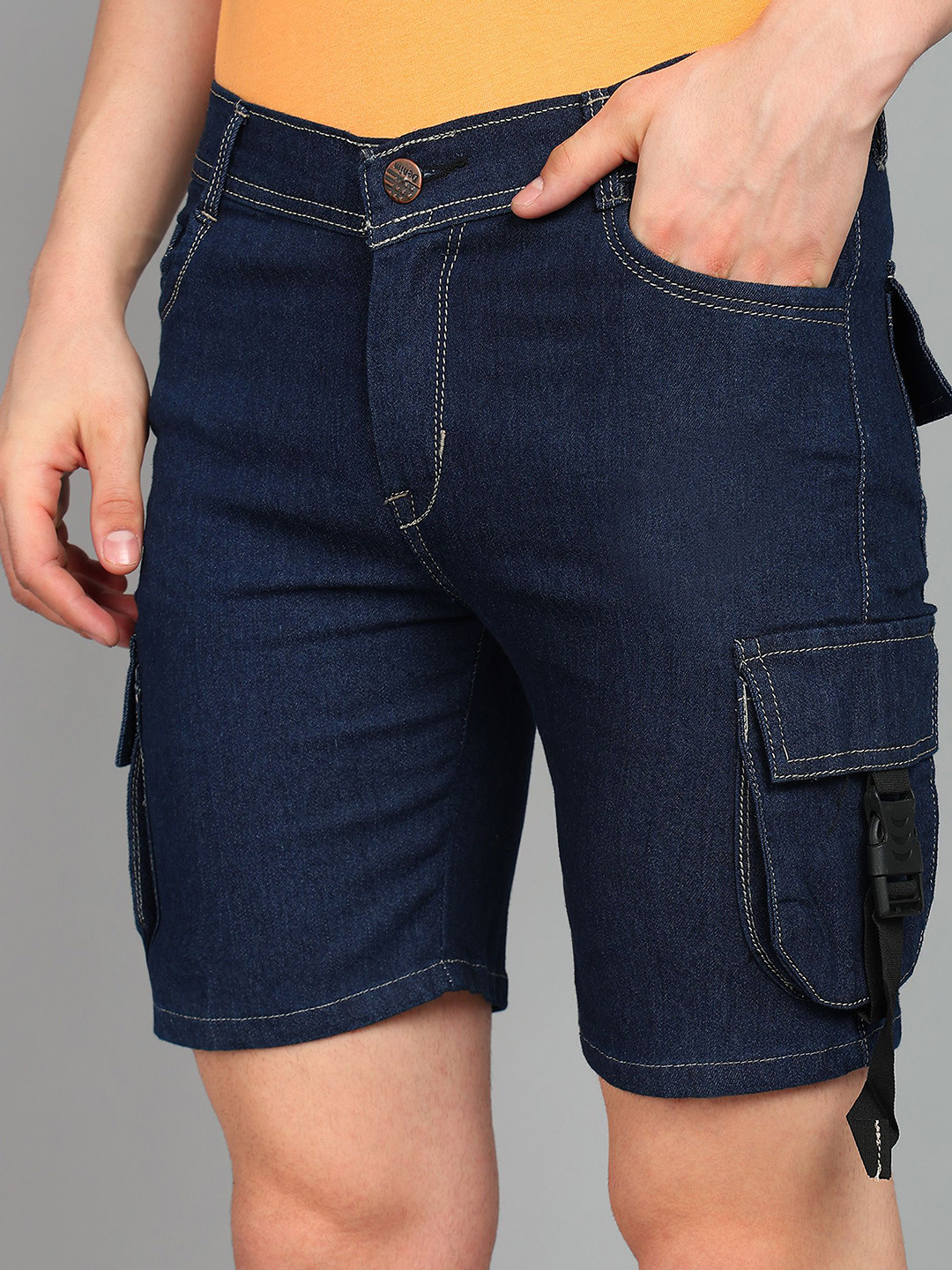 

LINARIA Men Denim Shorts, Blue