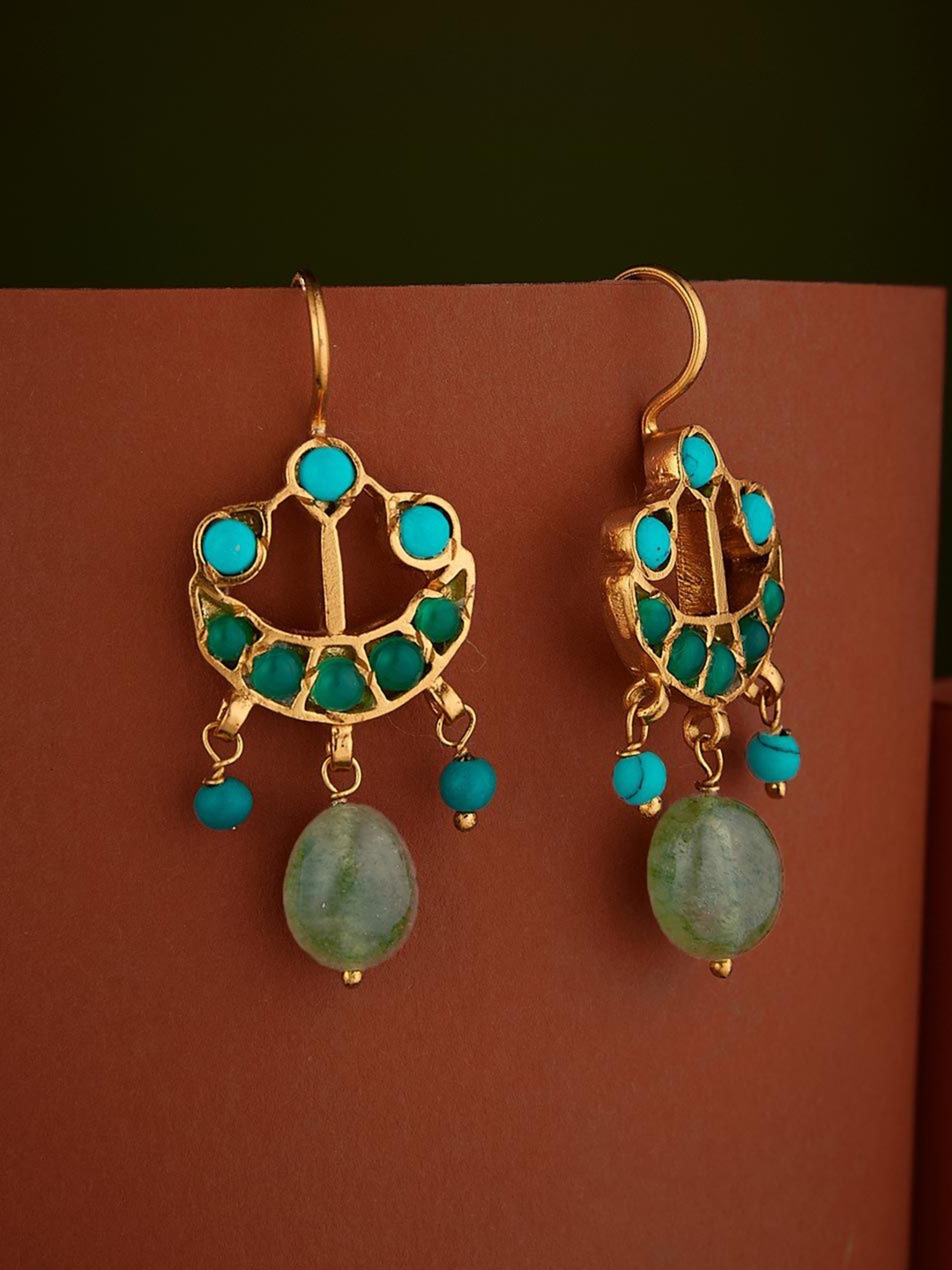 

Fabindia Contemporary Drop Earrings, Gold