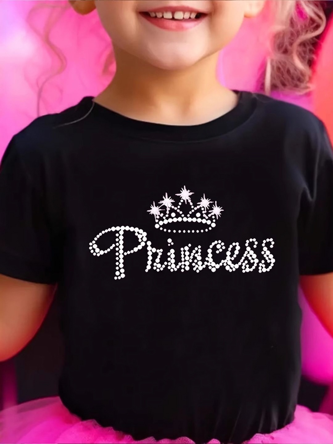 

YK Girls High Neck Pockets T-shirt, Black